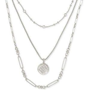 Kendra Scott Medallion Triple Strand - Rhodium